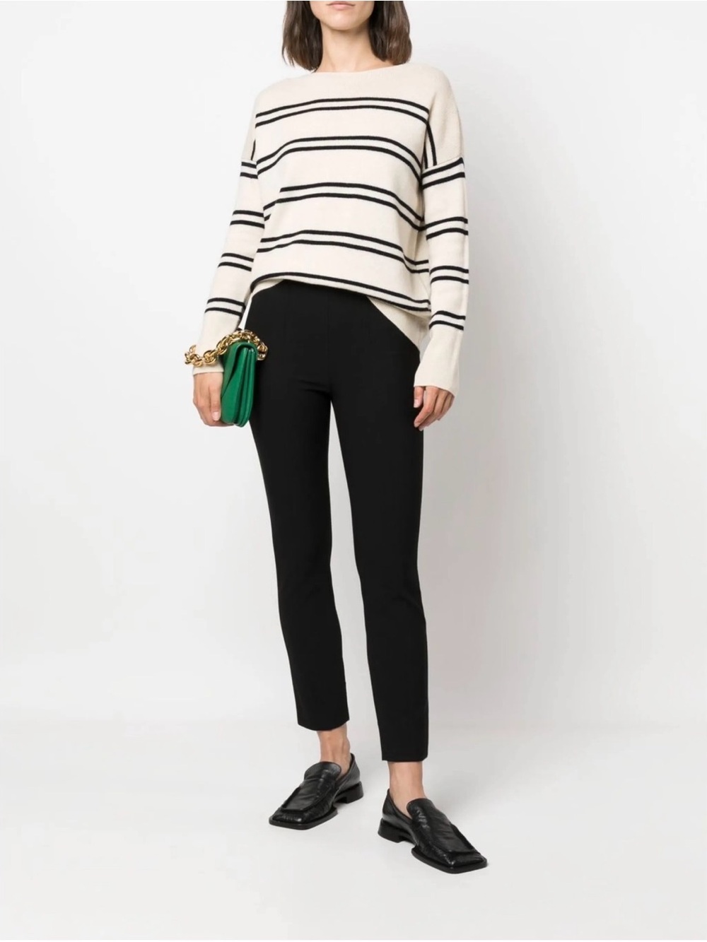 Vince slim fit pull on trousers woman